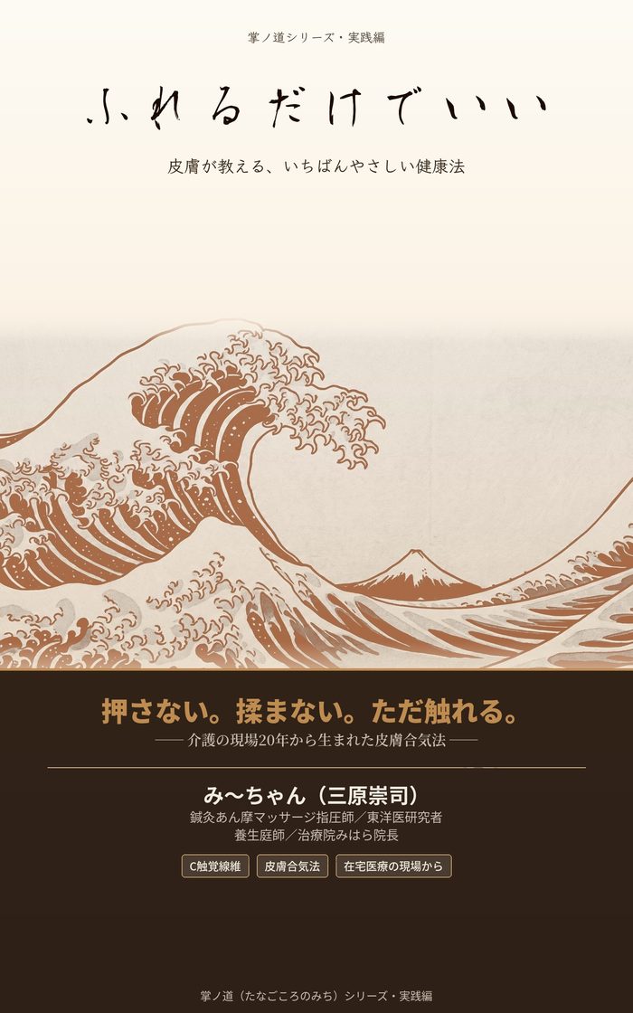 『ふれるだけでいい:掌ノ道』表紙