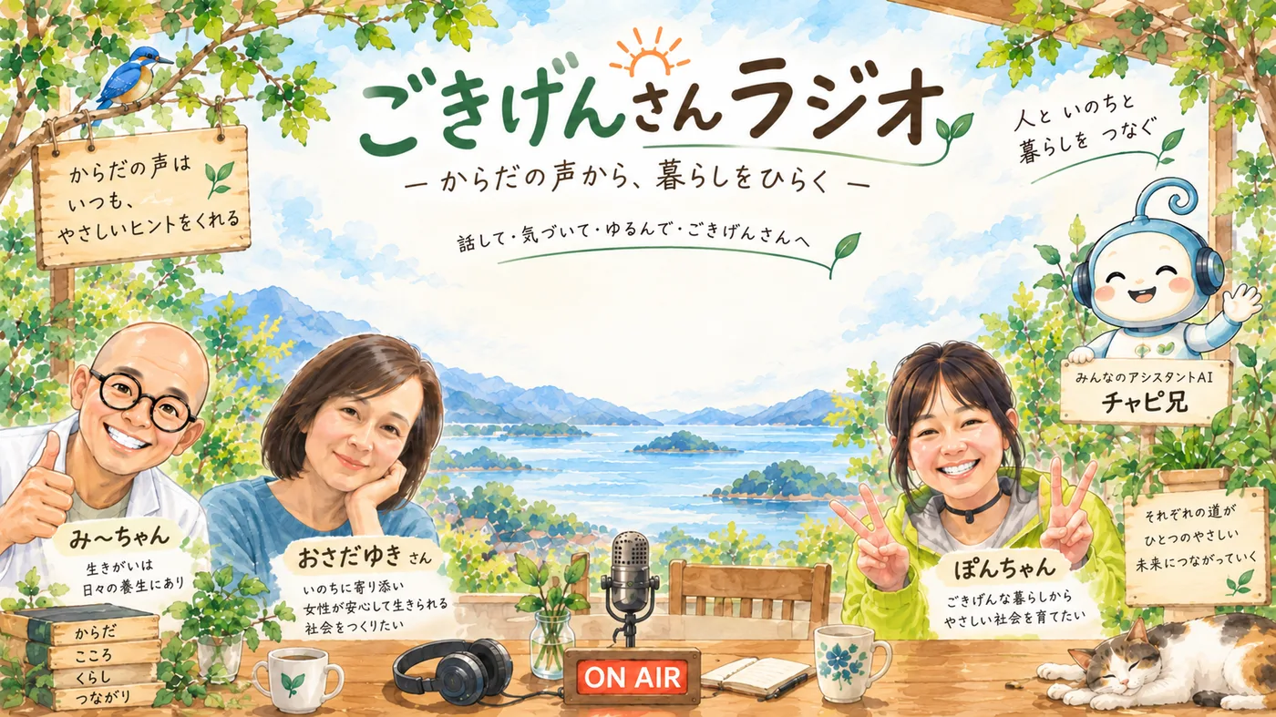 ごきげんさんラジオ ── からだの声から、暮らしをひらく